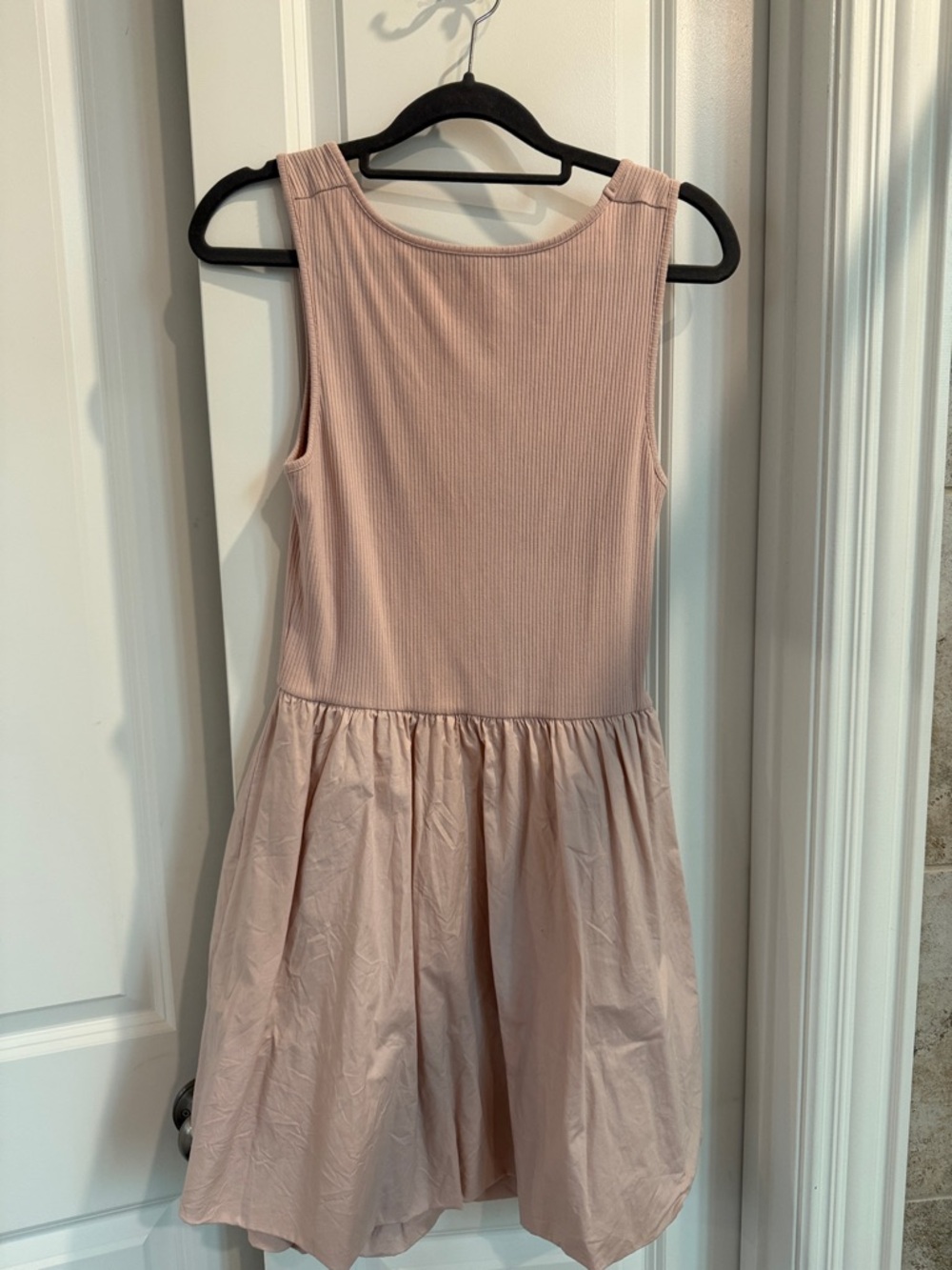 Leith' Sleeveless Dusty Pink Casual Dress